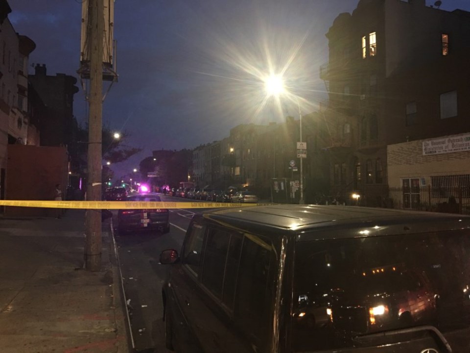 NYPD and FDNY blocked off Bedford Avenue between Dekalb and Myrtle avenues Sunday night to investigated a reported bomb threat
