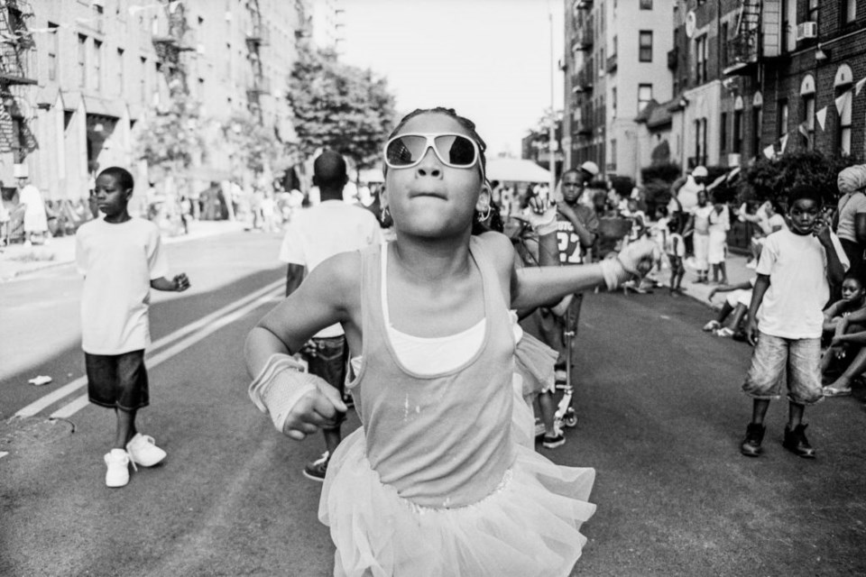 Fun, Block party, street, dance, children