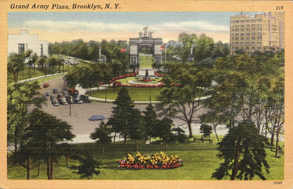 Brooklyn Public Library, View, Grand Army Plaza, Library