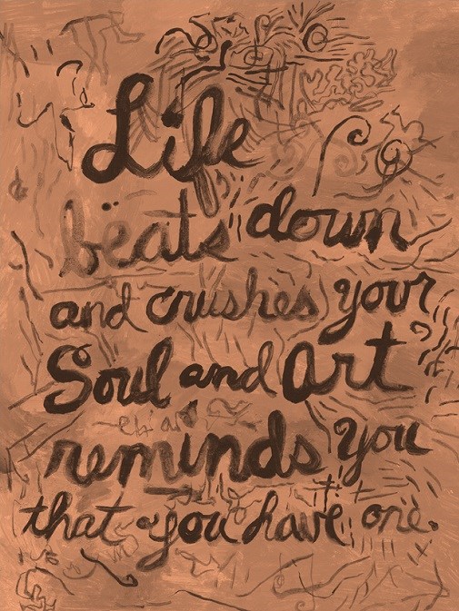 Harriet Faith, Creativity, Art, Illustration, Pay Attention To Your Dreams, Quotes, Inspiration, Motivation, Dreams, Hand Lettering, Drawing, Painting, Stella Adler, Heart, Soul, Life, Beat Down
