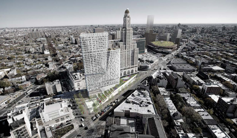 Rendering of new apple store in Fort Greene/Downtown Brooklyn Business District