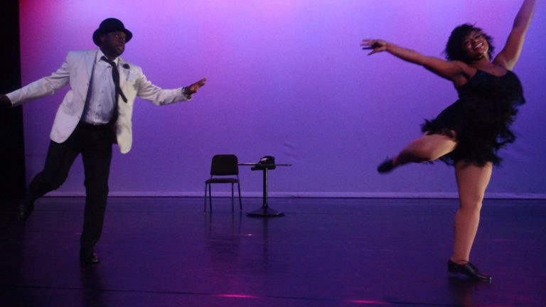 Joseph Grant, director of Arts & Culture in the office of Councilmember Robert Cornegy, danced with Nadia Joseph of the Bedford Stuyvesant Youth Arts Academy Center