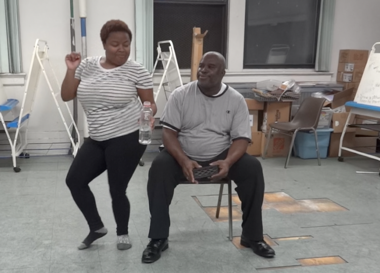 Sapphira Martin and Alfonso Forrest rehearse for the Stars of New York Dance Competition