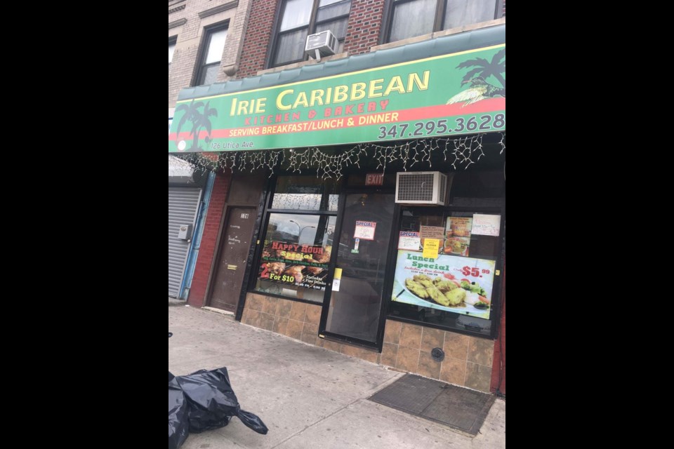 Irie Caribbean Bakery, food from the West Indies