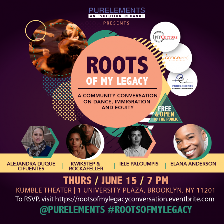 iele paloumpis, Dance Dimensions, Kwikstep, Rokafella, Full Circle Productions, spoken word, Jamie lee lewis, Erwin Thomas, Jennifer Falu, break dance, modern dance, jazz dance, African dance, contemporary dance, Purelements, dance, immigration, equity, community building,