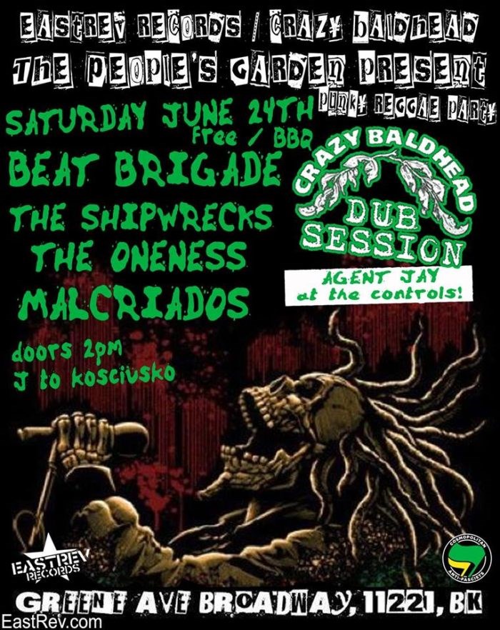 Agent Jay, Angele Lee, Beat Brigade, Crazy Baldhead Dub Session, EastRev Records, Fabolous, Harlem Globetrotters, I Love You Fun, Natasha Diggs, Pharaohe Monch, Pizza Party, Talib Kweli, The Bishop Gallery, They Cyclone, Luna Park, The NYC Grind, The People's Garden, The Soul Rebels Brass Band, The Soul Rebels, BK Reader