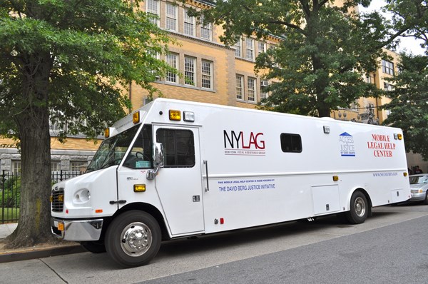 Council Member Jumaane D. Williams, Free Legal Help, New York Legal Assistance Group, The Mobile Legal Help Center