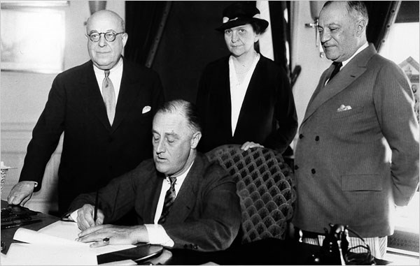 NLRA, National Labor Relations Act, Franklin D. Roosevelt, signing, BK Reader, Labor Day