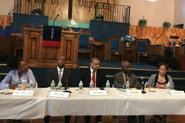 First Baptist Church in Brownsville, Brownsville, District 41, Election 2017, Henry Butler, Cory Provost, Deirdre Olivera, Alicka Ampry-Samuel, affordable housing, East Flatbush, Crown Heights, Bedford Stuyvesant, economic growth, vocational training, apprenticeships, new industries, MWBE, unions, local businesses, land trust, property tax freeze