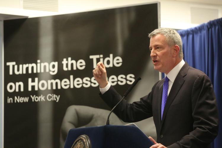 homelessness, BK Reader, Bill de Blasio, de Blasio administration, homelessness NYC, cluster sites, housing crisis, homeless crisis, affordable housing, gentrification, Legal Aid Society, not-for-profit developers, Brooklyn Borough President Eric Adams, affordable housing,