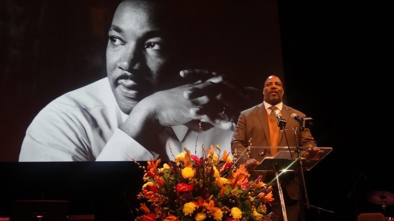 Dr. Martin Luther King, Jelani Cobb, BAM, Brooklyn Academy of Music, tribute, Kirsten Gillibrand, Laurie Cumbo, Chuck Schumer, Corey Johnson, Eric Adams, Katy Clark, Martha Redbone, Brooklyn Interdenominational Choir