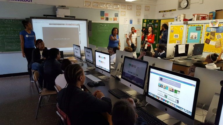 Girl Tech Hackathon with Senator Hamiliton.JPG