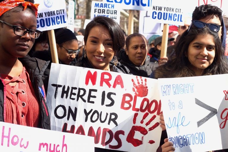 Gun laws, March For Our Lives, Black Lives Matter, BK Reader, March, NYC march, Brooklyn, 2nd Amendment