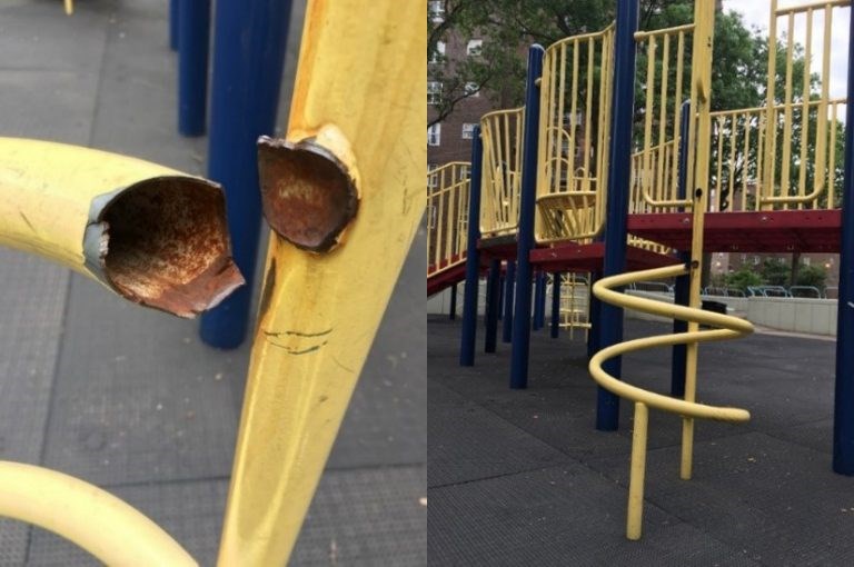 NYCHA, NYCHA playgrounds, BK Reader, Comptroller Scott M. Stringer,NYCHA playground hazards, NYC comptroller, New York City Housing Authority,