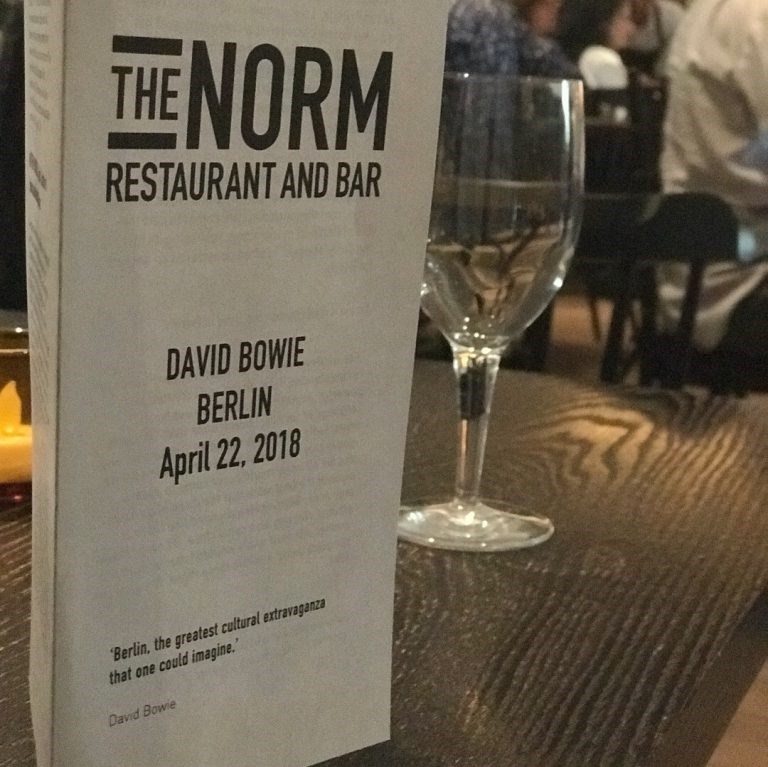 David Bowie Is, The Norm Restaurant and Bar, the Brooklyn Museum, dinner and show, Saul Bolton, Berlin, Great Performances