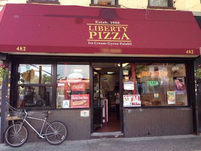 Liberty Pizza in Clinton Hill.