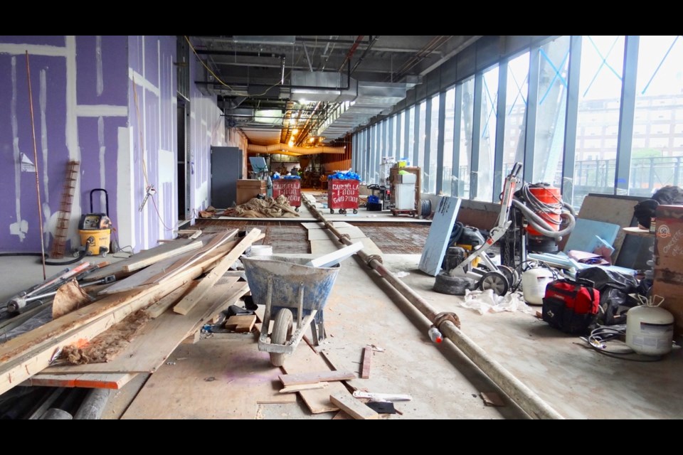 Dock 72, the 13th floor under construction.