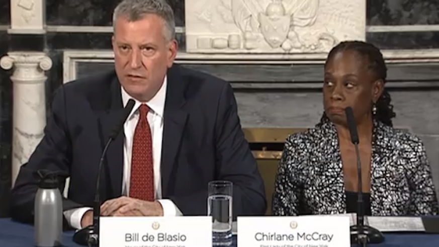 Mayor de Blasio, Shirlane McCray, BK Reader