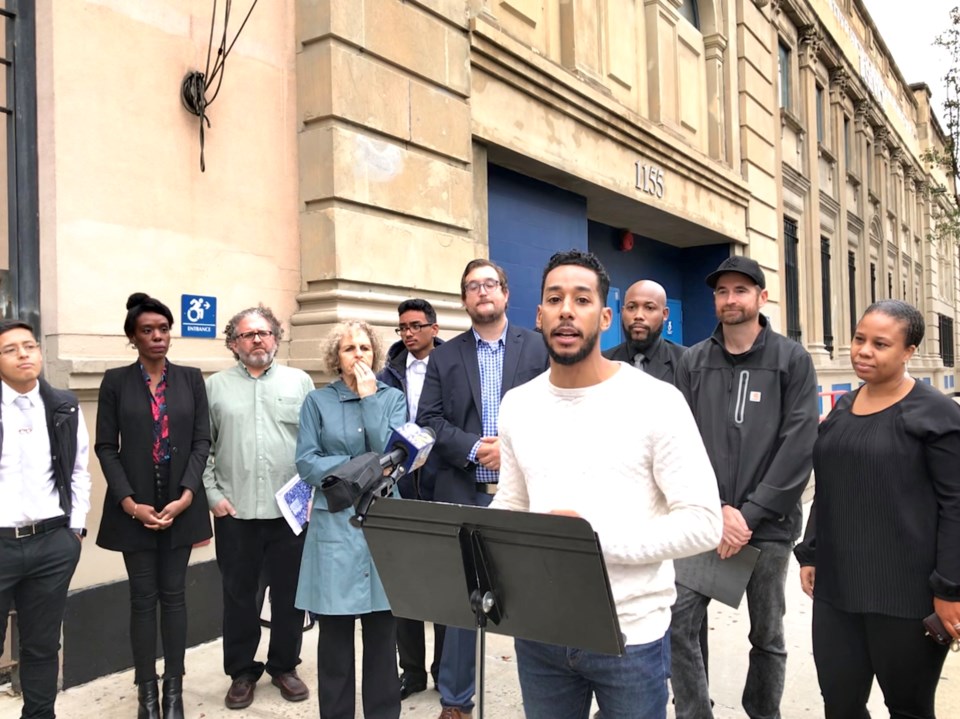 Student artists created street signs to brighten Broadway