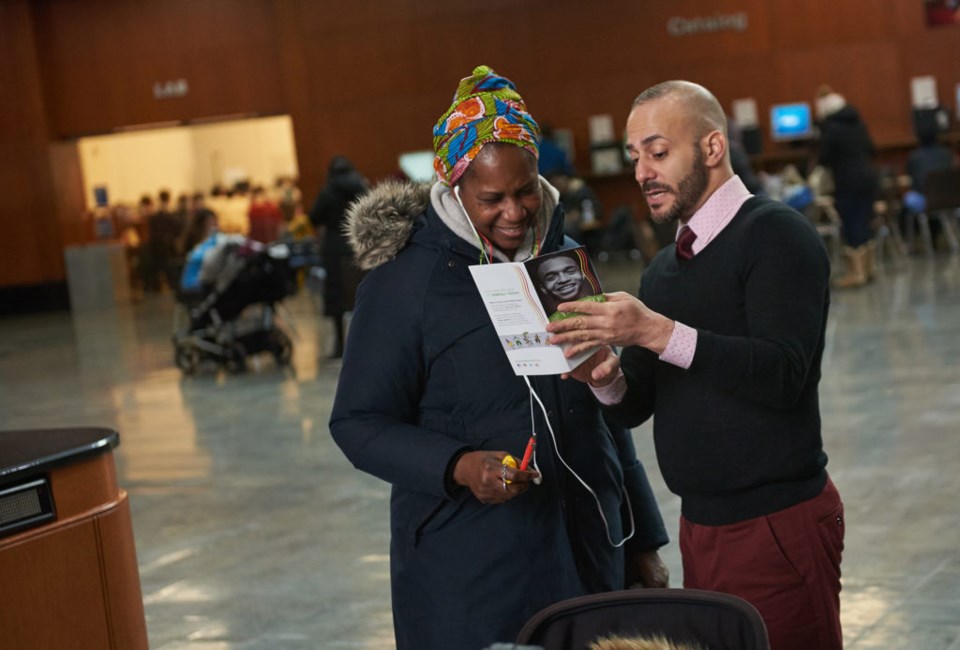 Assemblymember Mosley and various organizations gathered at Brooklyn Public Library to raise awareness around HIV in Brooklyn.