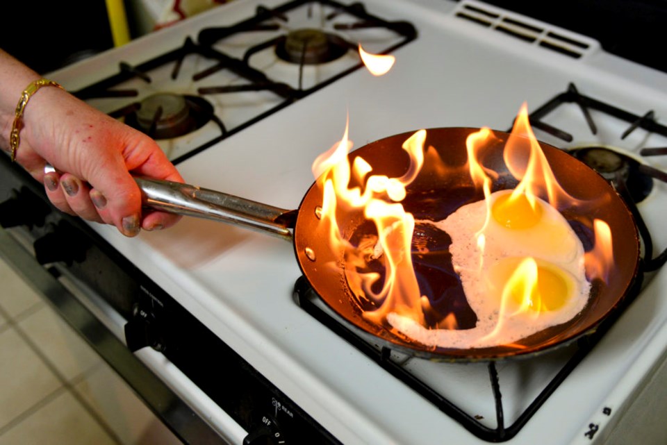 Unattended food can burn quickly, and if you are using oil, a fire could break out quickly.