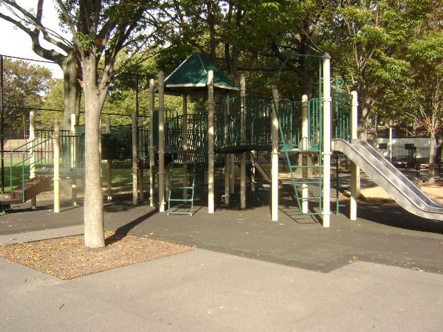 Cypress Hills Playground in East New York is closed for renovations.