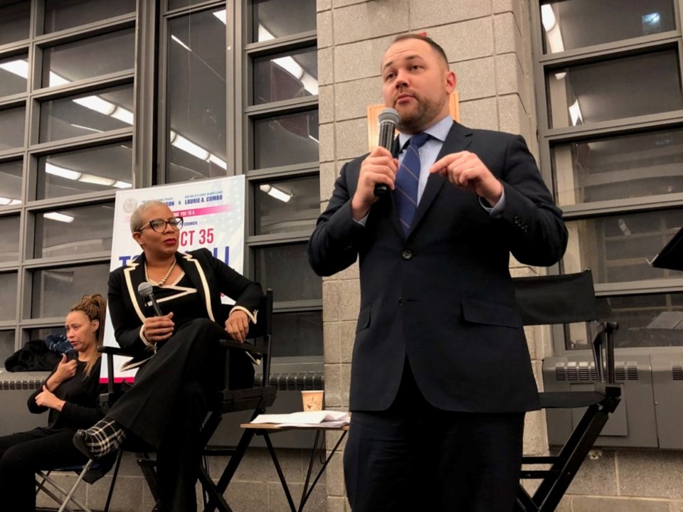 Laurie Cumbo, Town Hall, Corey Johnson, Medgar Evers Prep, housing crisis