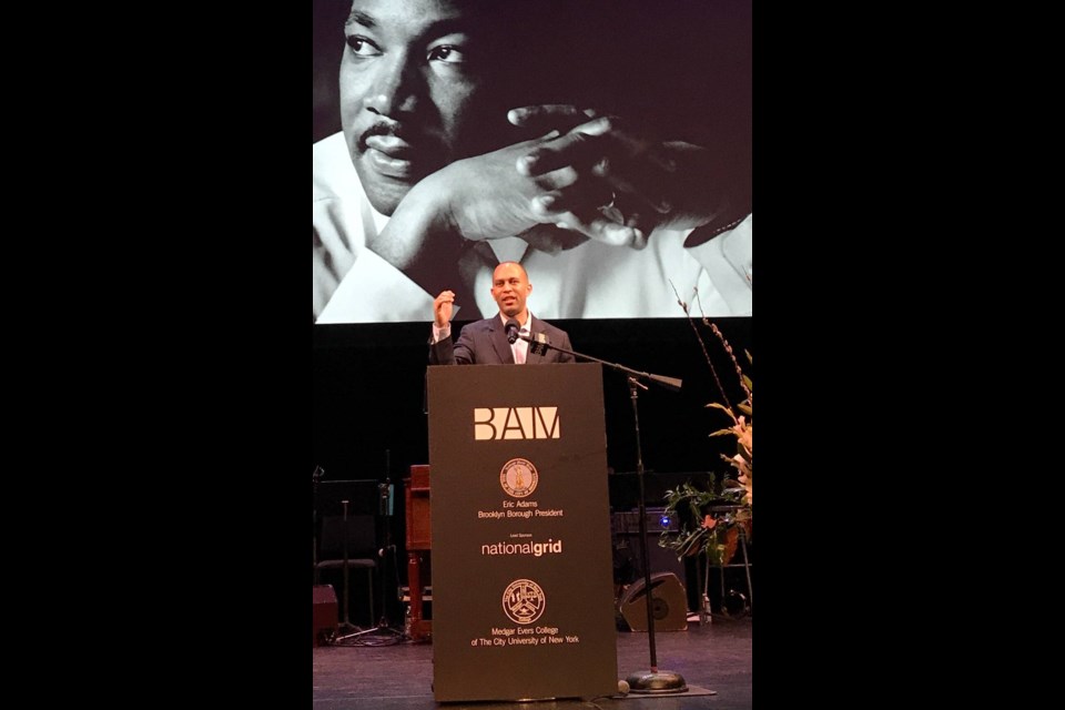 Rep. Hakeem Jeffries seemingly enjoyed hosting this year&#8217;s MLK Tribute, giving praise to his fellow local elected officials while taking shots at the &#8220;hater-in-chief.&#8221;