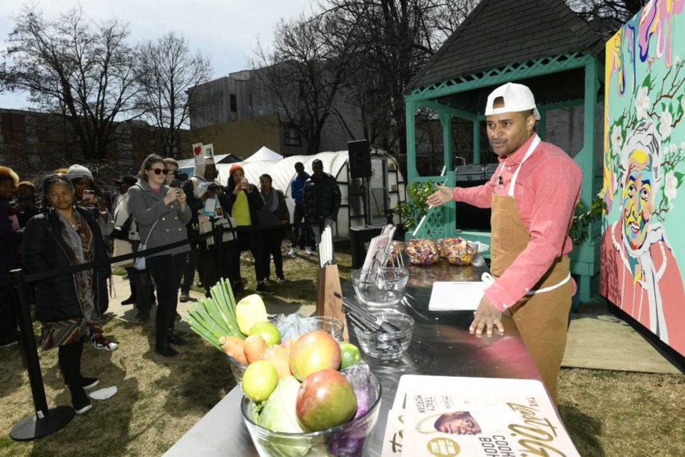 Now, just in time for spring, the garden boasts 30 new garden beds, 25 new benches, picnic tables, new plants, soil, seedings, as well as a new mural celebrating Hattie Carthan that was painted by a Bed-Stuy artist Tiffany B Chanel. 