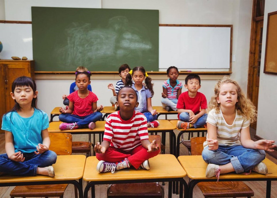 children meditating, BK Reader