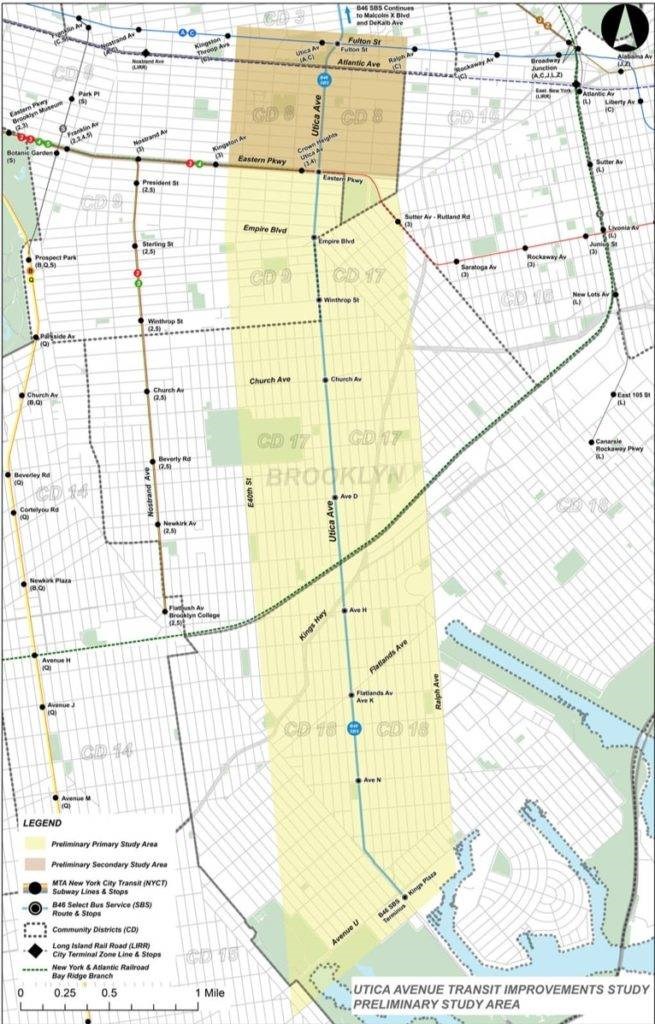 The MTA and the city have launched a study to possibly revive the idea of the Utica Avenue subway extension