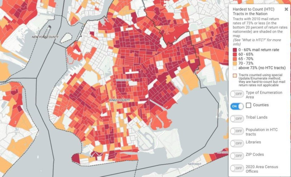 During the 2010 Census, some Black neighborhoods in NYC were among the hardest to count districts in the nation.