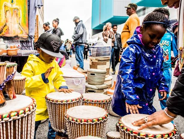 DanceAfrica's beloved bazaar returns, featuring more than 150 vendors from around the world, offering African, Caribbean, and African-American food, crafts, and fashion.