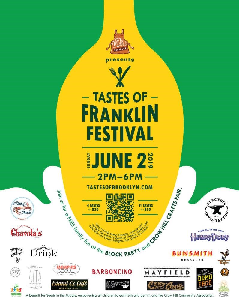 Brooklynites can stroll along Franklin Avenue and sample tastes from 14 local eateries for a good cause.