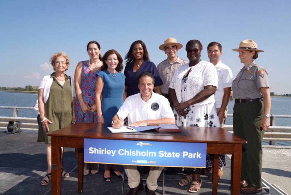 Governor Andrew Cuomo will be allocating $20 million from the state's 2020 Enacted Budget for the Shirley Chisholm State Park in East New York.