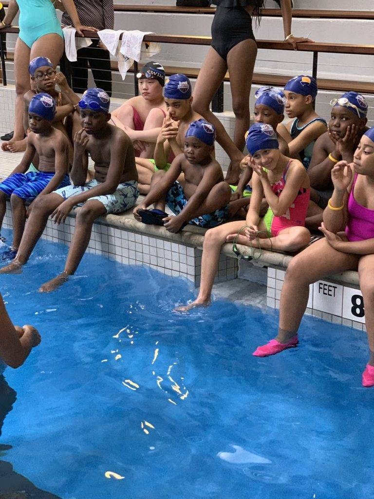 On Saturday, East Flatbush residents learned the basics of water safety during a swim clinic led by 2004 Olympic silver medalist Maritza McClendon at the Thomas S. Murphy Clubhouse.