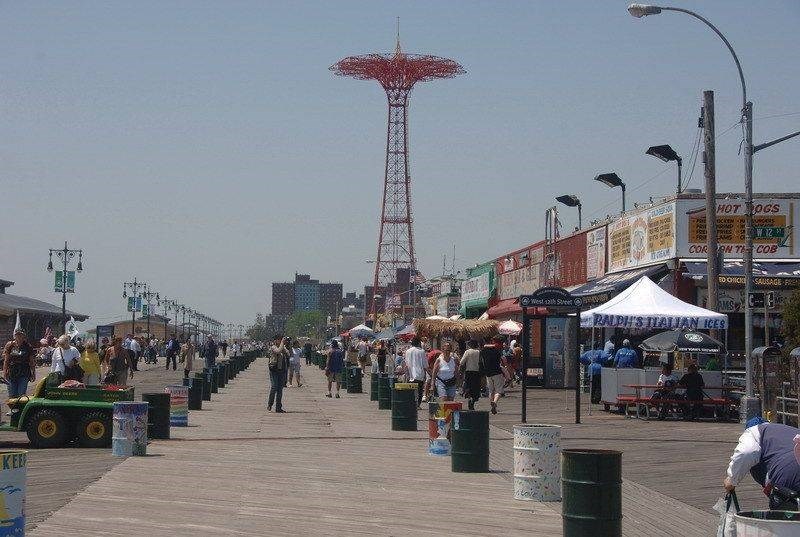 Coney Island Boardwalk. 