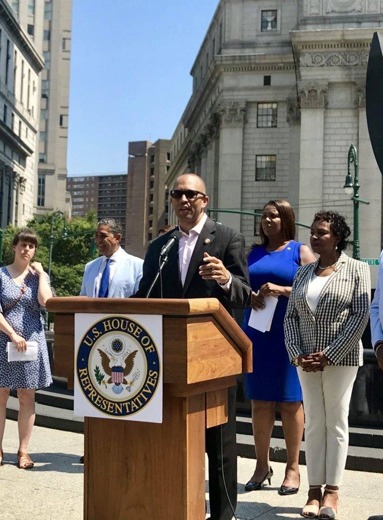 Brooklyn Lawmakers decried Trump's policies that "aim to terrorize and imitate immigrant communities all across America," and vowed to push back.