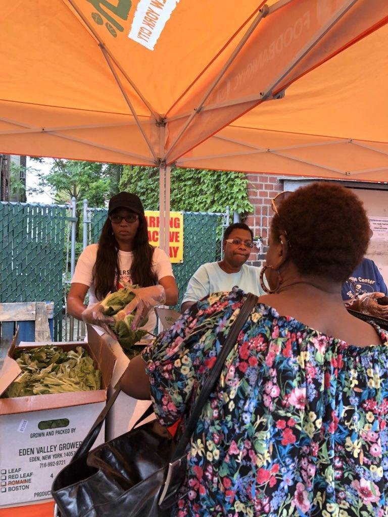 Green Sidewalk is a traveling, eight-week initiative that brings free fresh produce to underserved neighborhoods.