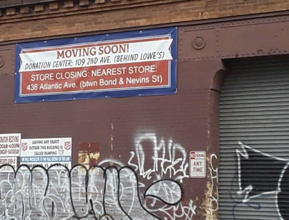 Salvation Army, closing, Clinton Hill, thrift store, real estate