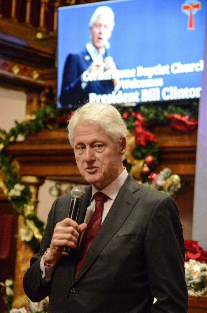 Bill Clinton, Cornerstone Baptist Church, Clinton Global Initiative University, energy-efficient upgrades, BlocPower, Donnel Baird, climate change