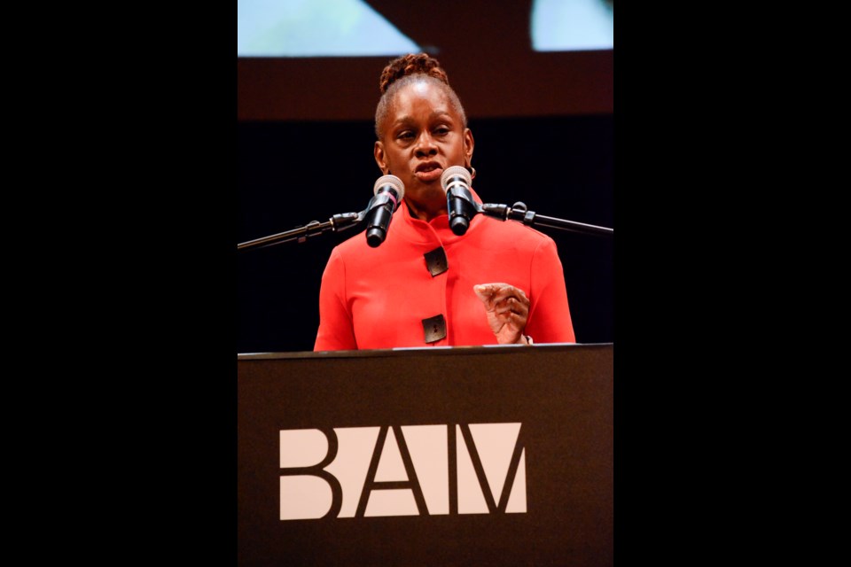 BROOKLYN, NY &#8211; JANUARY 20: NYC First Lady Chirlane McCray speaks at BAM&#8217;s 34th annual Brooklyn Tribute to Martin Luther King, Jr. on January 20, 2020. Credit: Raymond Hagans/MediaPunch for BK Reader