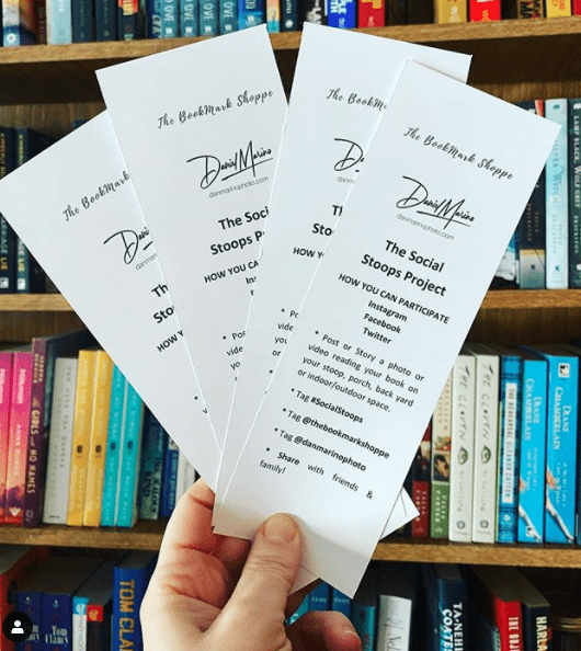 Social Stoops bookmarks. Photo: Instagram @thebookmarkshoppe.