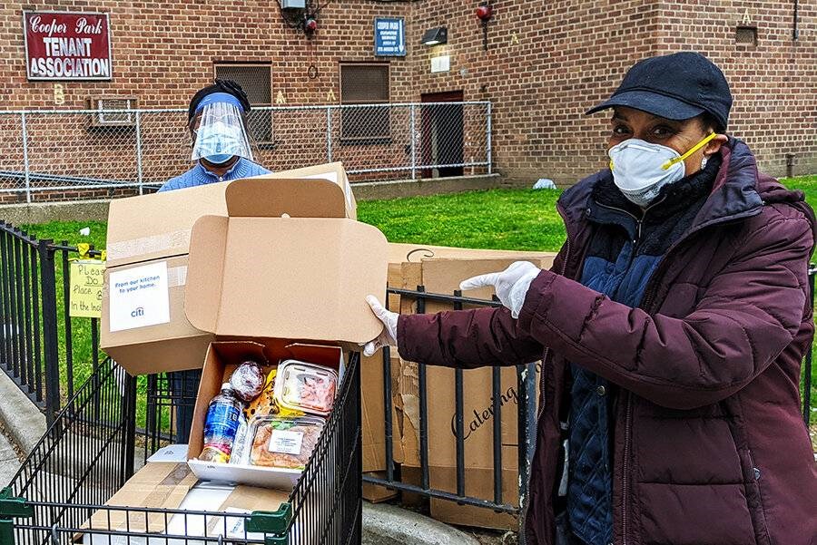 St. Nicks Alliance, food delivery, COVID-19, Brooklyn, elderly residents