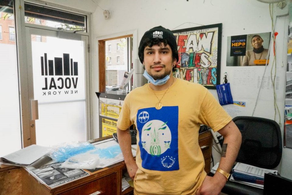 Arash Diba is the director of harm reduction at VOCAL NY, a key part of the organization's service arm. Photo by Russell Frederick.