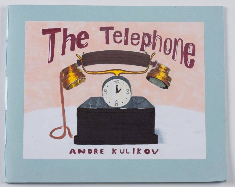 Andre Kulikov's book The Telephone, 2020 Ezra Jack Keats Award Winner