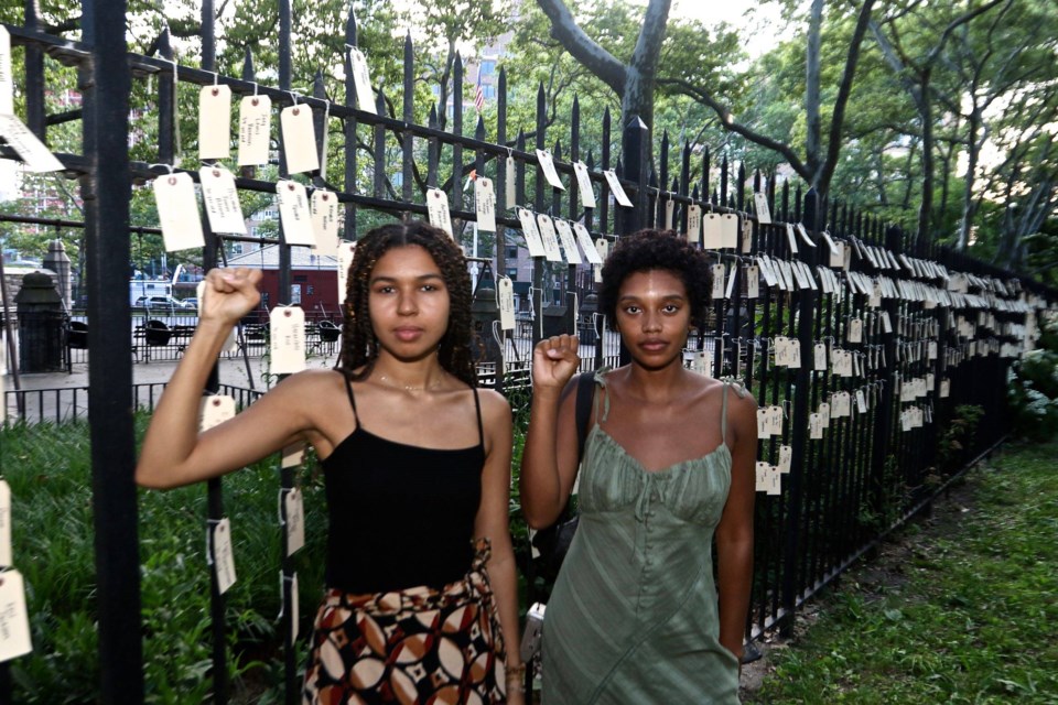 Fort Green?Park Memorial for the 1377 Black citizens killed at the hands of police Photo: Dennis Manuel