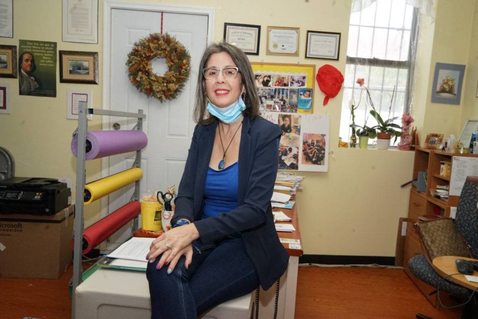 CHCCC education director Mildred Badillo is designing remote lesson plans for small children. Photo by Russell Frederick.