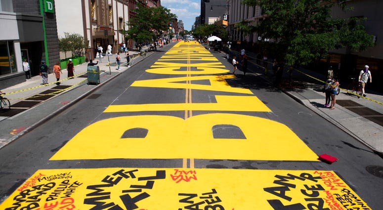 Brooklyn &#8216;Black Lives Matter&#8217; street mural to become pedestrian plaza: de Blasio