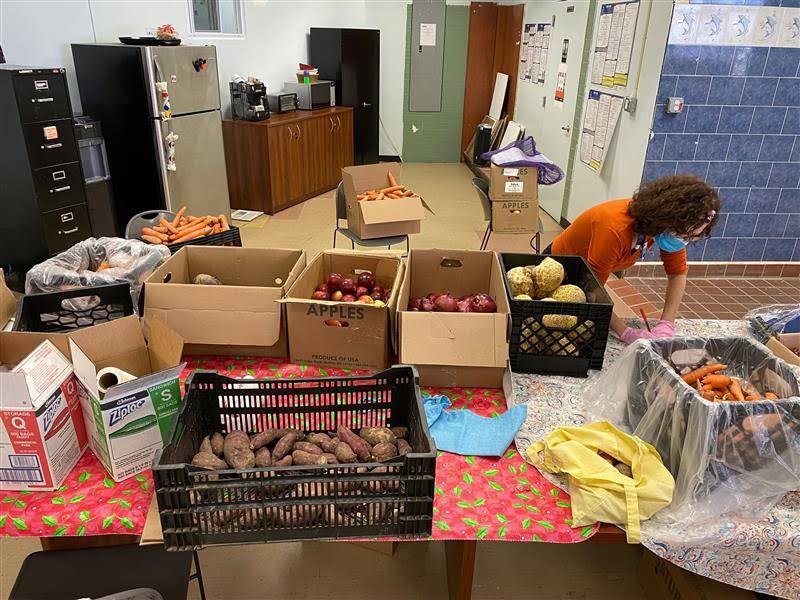 RiseBoro Community Partnership, Brooklyn, Bushwick, community, COVID-19, food pantry, seniors, elderly, Scott Short, Chris Leto, food donations
